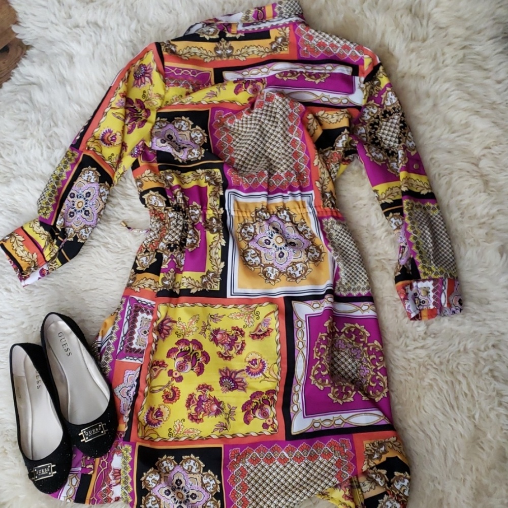A Fun Colored Multi-Pattern Dress! - Picture 4 of 4
